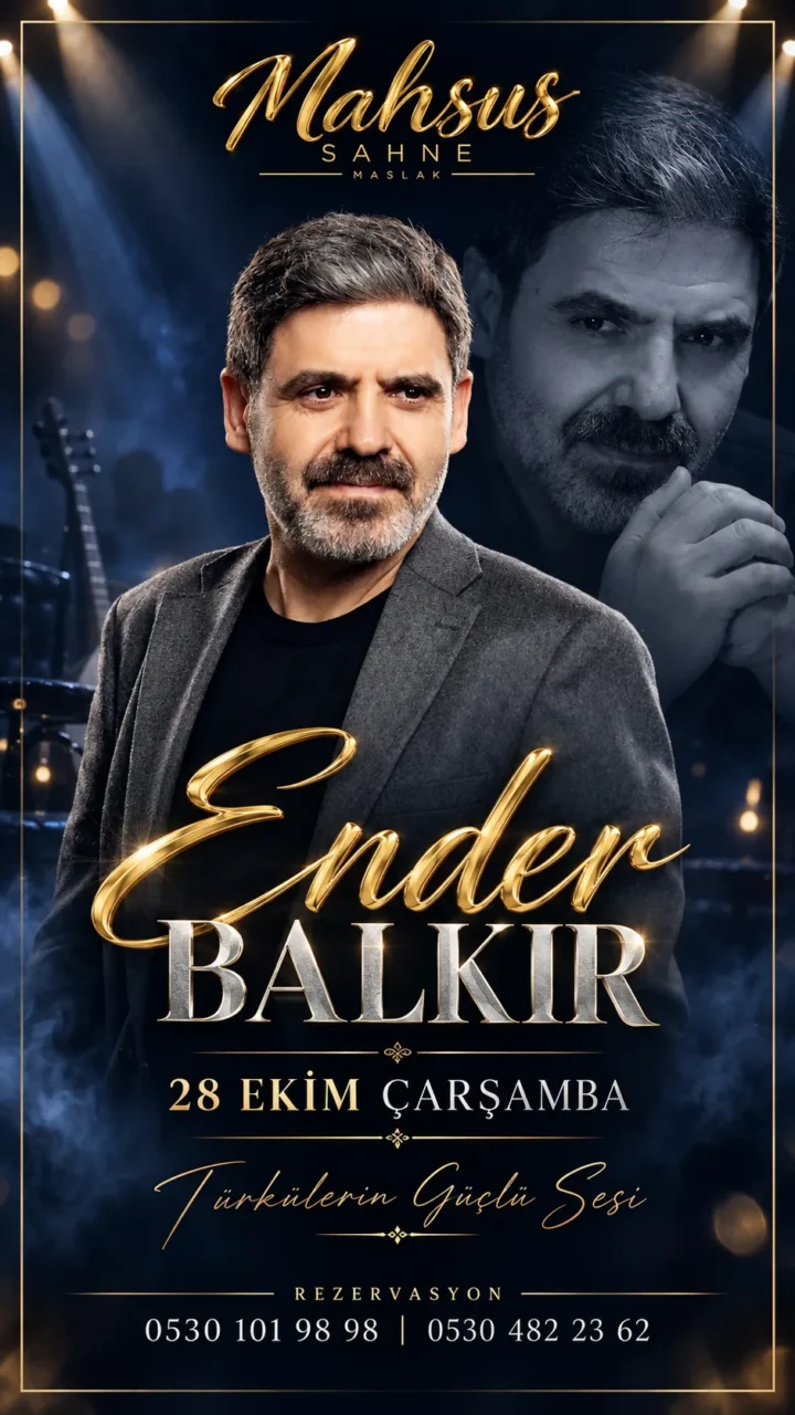 Ender Balkır — 28 Ekim Çarşamba, Mahsus Sahne Maslak sahne afişi