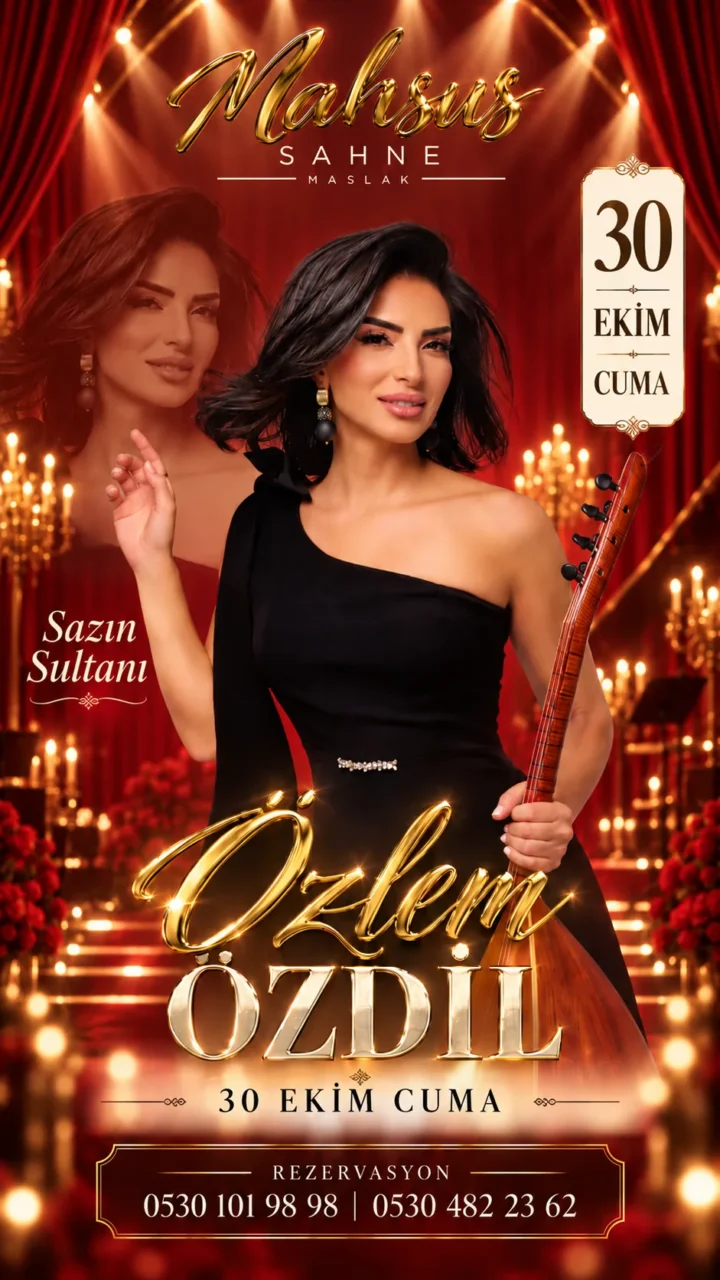 Özlem Özdil — 30 Ekim Cuma, Mahsus Sahne Maslak sahne afişi