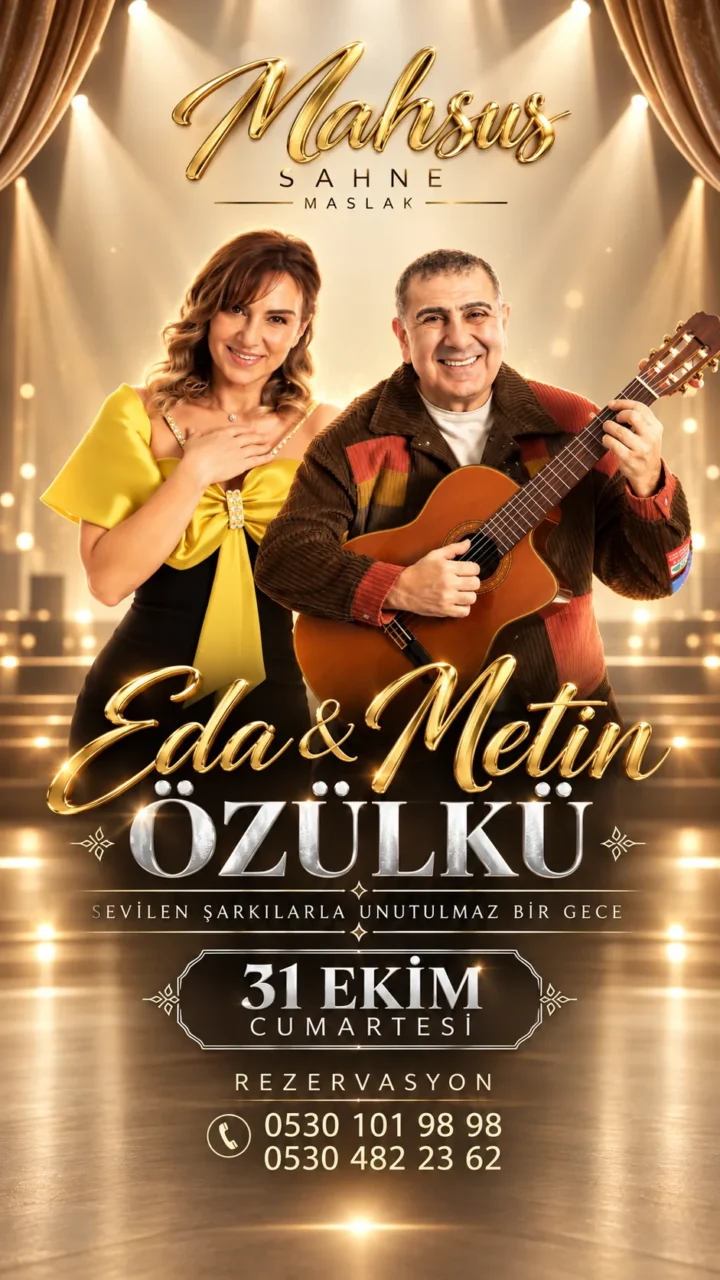Eda & Metin Özülkü — 31 Ekim Cumartesi, Mahsus Sahne Maslak sahne afişi