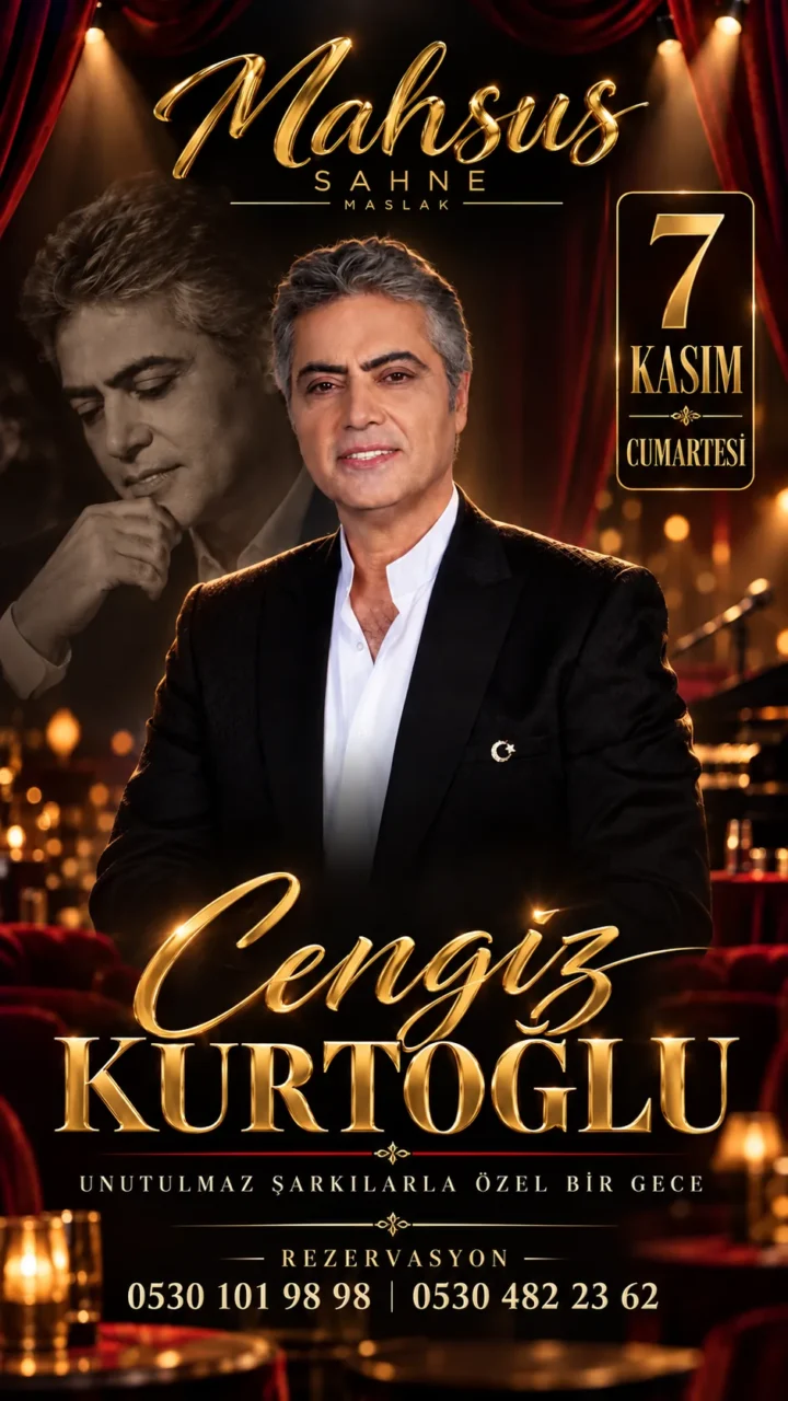 Cengiz Kurtoğlu — 7 Kasım Cumartesi, Mahsus Sahne Maslak sahne afişi