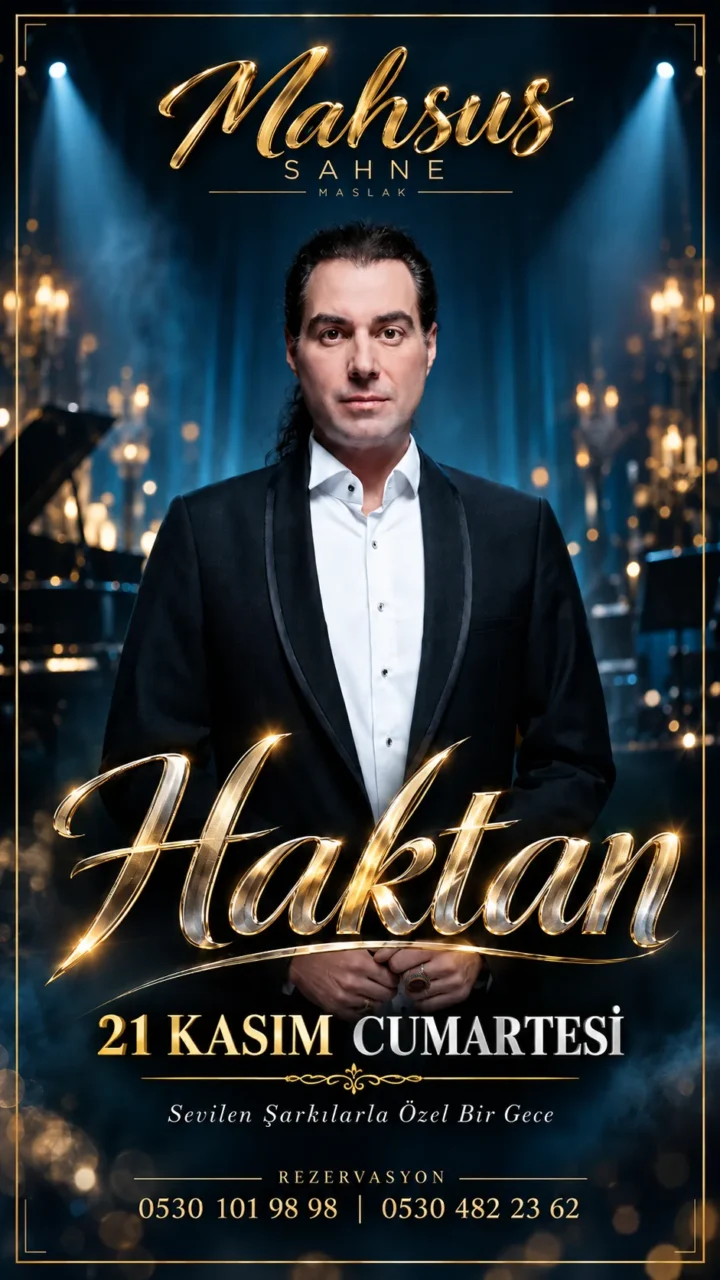 Haktan — 21 Kasım Cumartesi, Mahsus Sahne Maslak sahne afişi