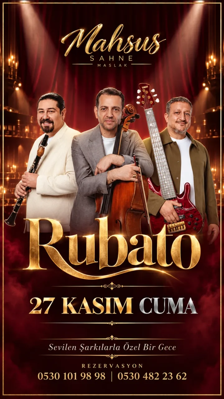 Rubato — 27 Kasım Cuma, Mahsus Sahne Maslak sahne afişi